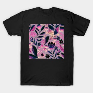 Springtime in the garden pink purple T-Shirt